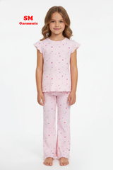 PRINTED COTTON 2 PIECE SUIT