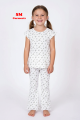 PRINTED COTTON 2 PIECE SUIT