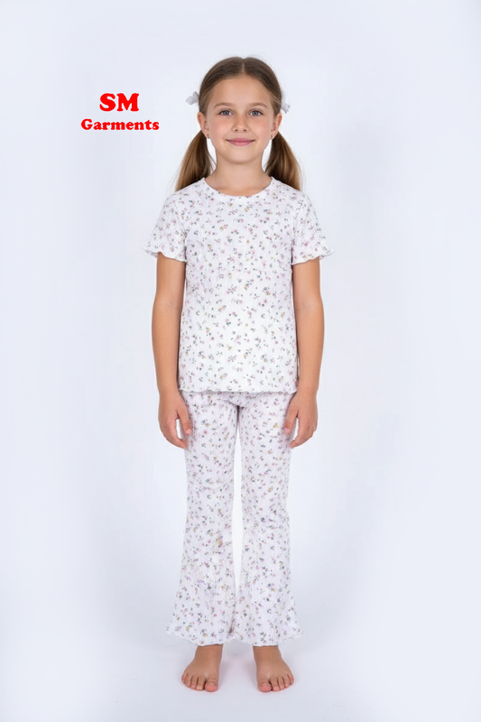 PRINTED COTTON 2 PIECE SUIT