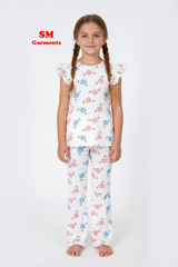 PRINTED COTTON 2 PIECE SUIT