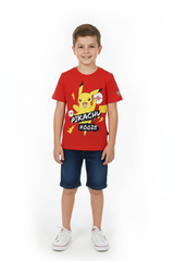 پوکیمون بوائز پرنٹ شدہ ٹی شرٹ