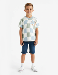 CHESS PRINT BOYS TEE