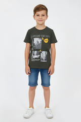 BOYS PRINTED HALF SLEEVES T-SHIRT