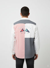 NAUTICA Color Block Oxford Shirt - Smgarment's
