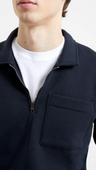 FRENCH CONNECTION Mens Collared Half Zip Pocket Jumper