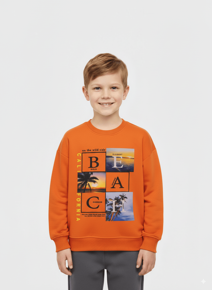 NEXT BEACH PRINTED SWEATSHIRT - Smgarment's