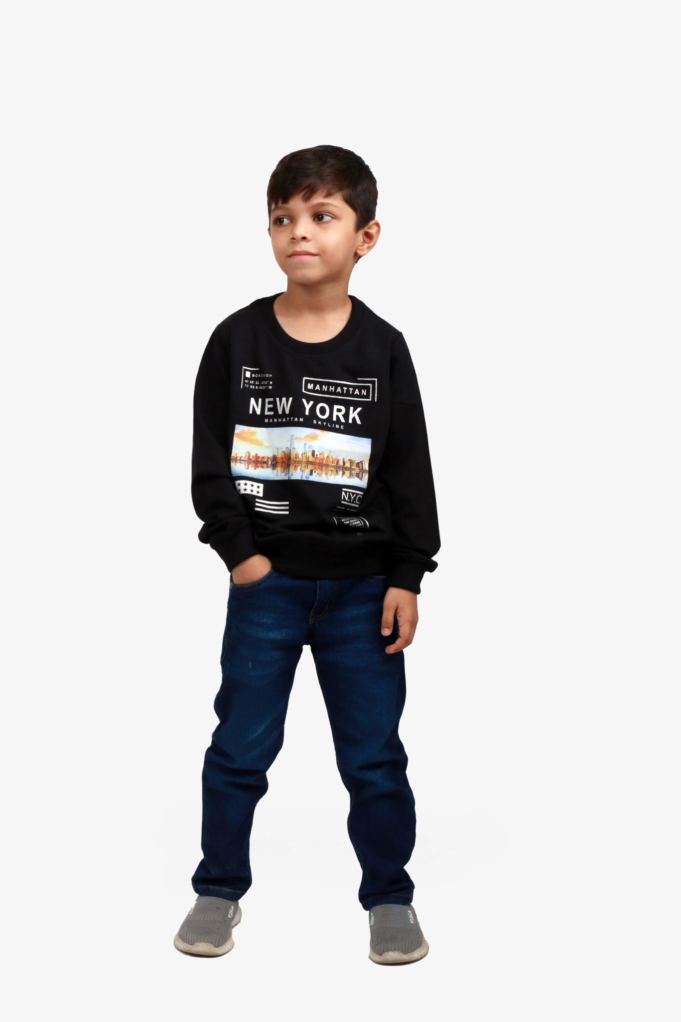 NEXT BLACK NEW YORK PRINTED SWEATSHIRT - SMgarment's