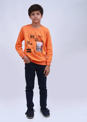 NEXT ORANGE LOS ANGELES PRINTED SWEATSHIRT - SMgarment's