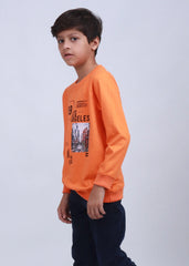 NEXT ORANGE LOS ANGELES PRINTED SWEATSHIRT - SMgarment's