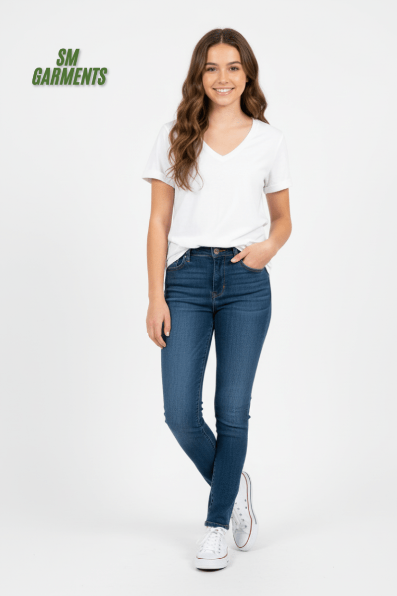 NICE & CHIC WOMENS PLAIN WHITE T - SHIRT - Smgarment's