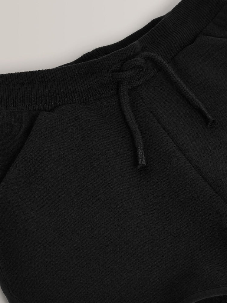 NXT GIRLS Black Jersey Shorts - Smgarment's