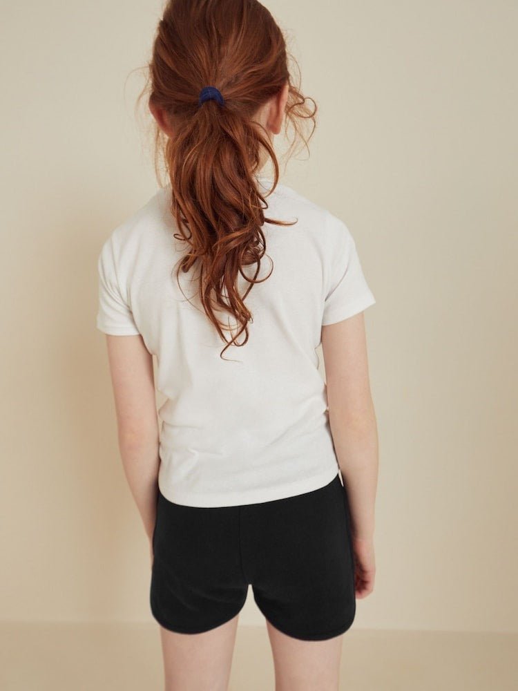 NXT GIRLS Black Jersey Shorts - Smgarment's