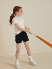 NXT GIRLS Black Jersey Shorts - Smgarment's