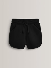 NXT GIRLS Black Jersey Shorts - Smgarment's