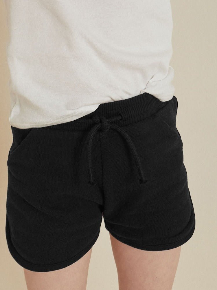 NXT GIRLS Black Jersey Shorts - Smgarment's