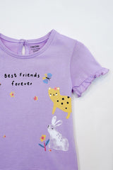 OBAIBI GIRLS ANIMALS PRINTED TEES - Smgarment's