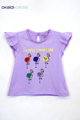 OBAIBI GIRLS SUMMER TIME PRINTED TEES - Smgarment's