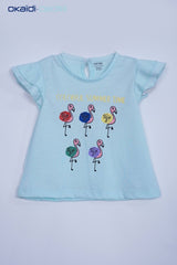 OBAIBI GIRLS SUMMER TIME PRINTED TEES - Smgarment's