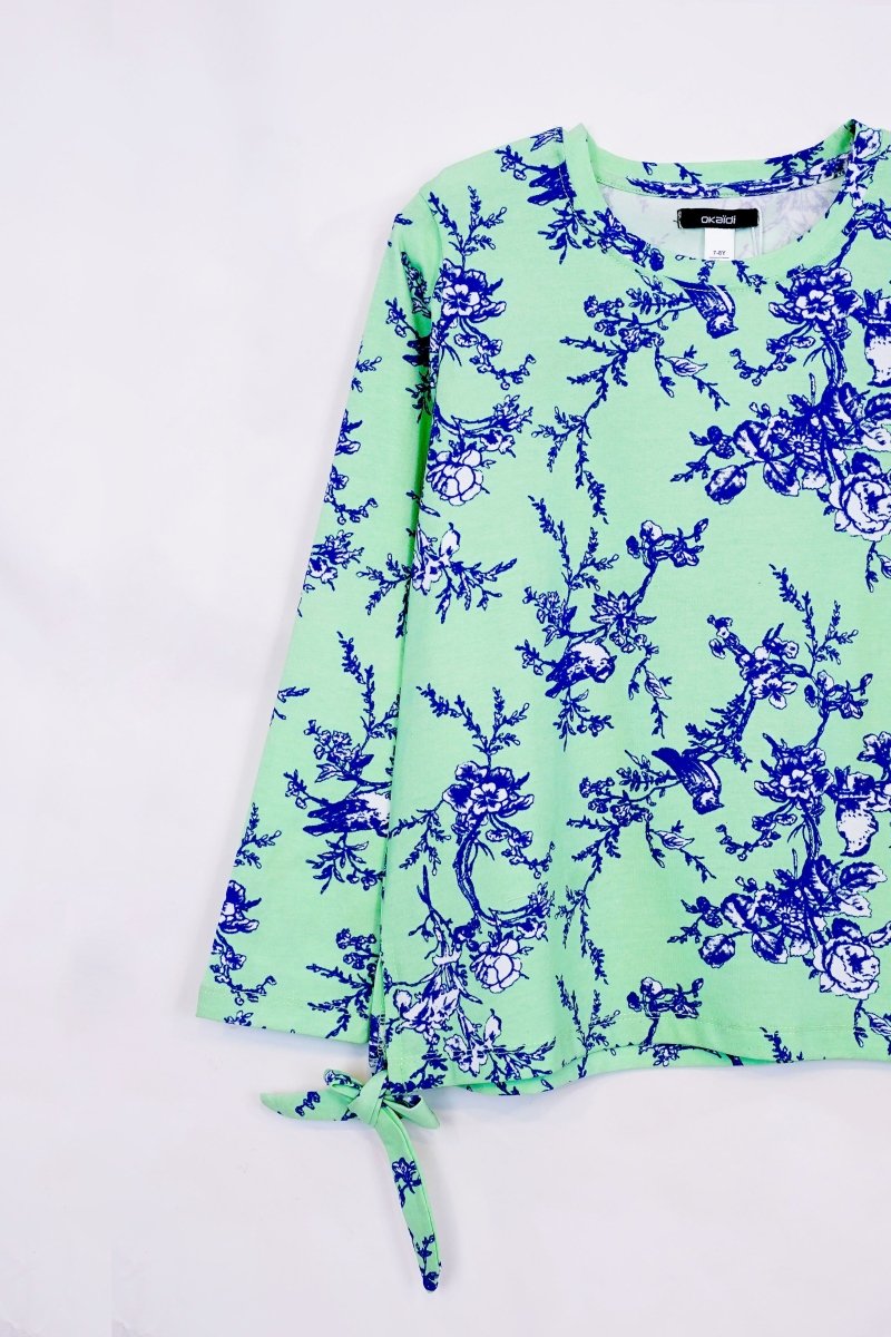 OKAIDI GIRLS FLORAL T - SHIRT - Smgarment's