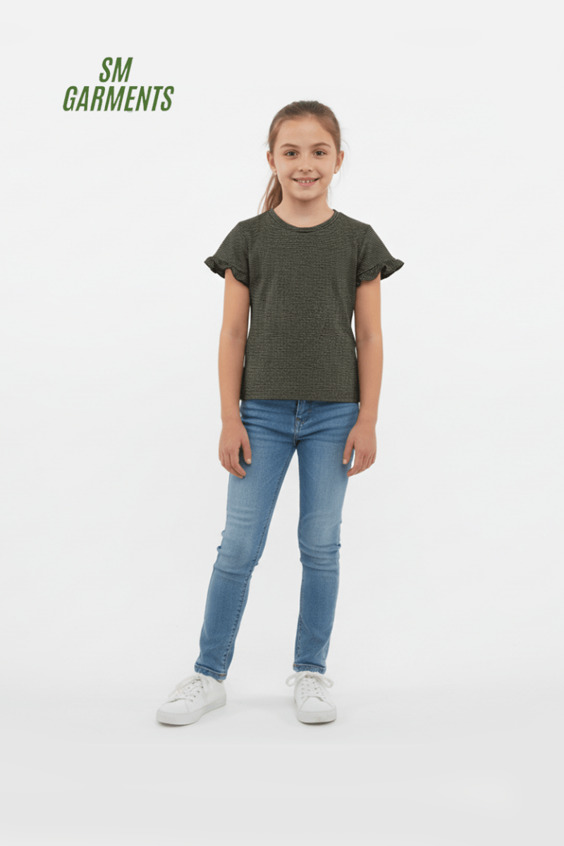 OKAIDI GIRLS STRIPES T - SHIRT - Smgarment's