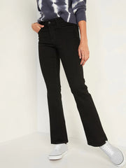 Old Navy Mid - Rise Kicker Boot - Cut Black Jeans for Women - Smgarment's