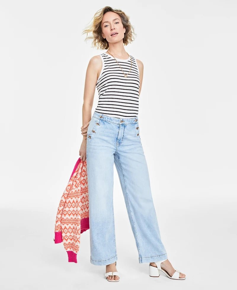 On 34th Women's Sailor High - Rise Wide - Leg Jeans - Smgarment's