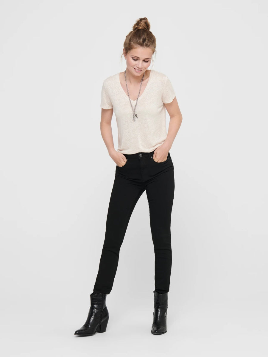 ONLY FOREVER High waist Skinny Fit Jeans - Smgarment's