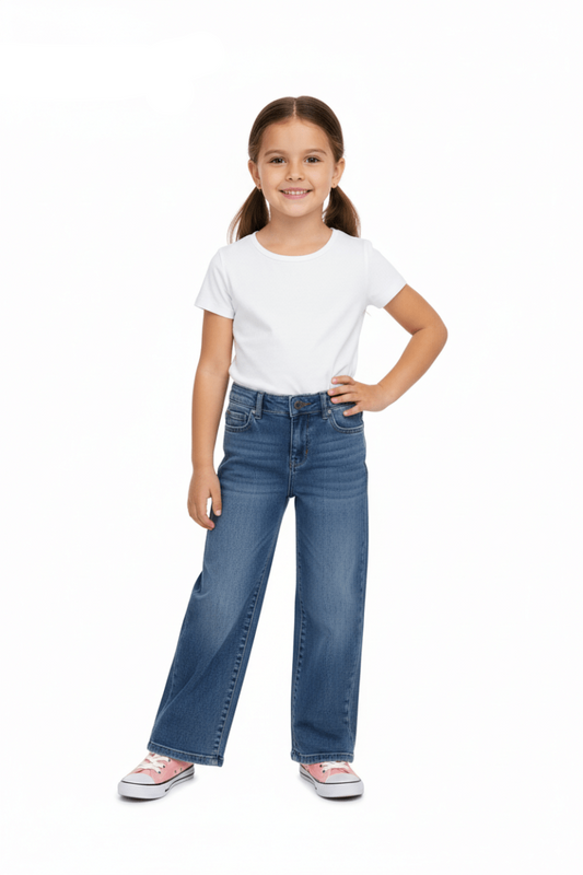 ONLY GIRLS BLUSH WIDE LRG JEANS - Smgarment's