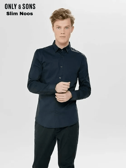 ONLY & SONS Black Shirt Slim Noos - Smgarment's