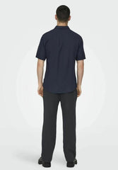 ONLY & SONS CAIDEN SHIRT NIGHT SKY SHORT SLEEVES - SMgarment's