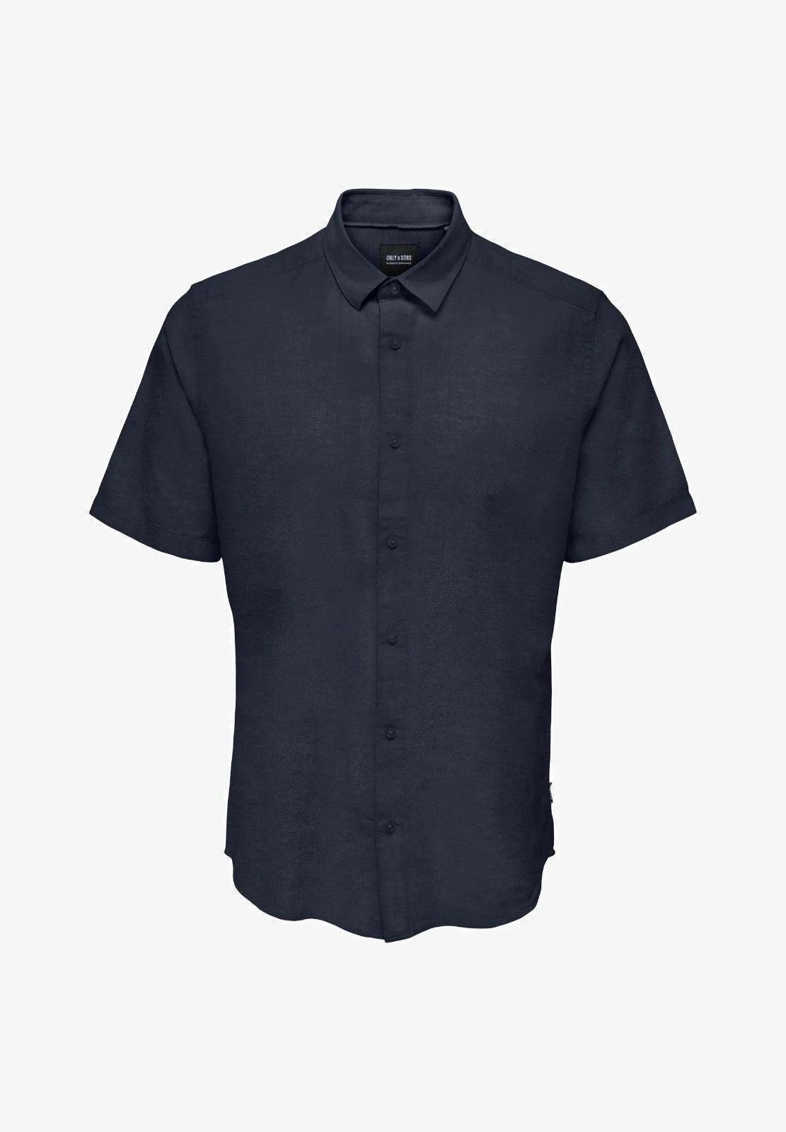 ONLY & SONS CAIDEN SHIRT NIGHT SKY SHORT SLEEVES - SMgarment's