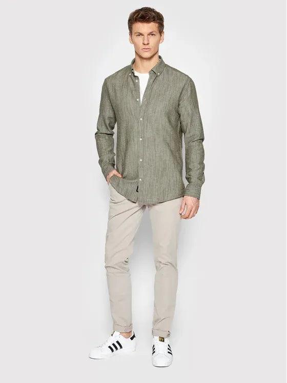 ONLY & SONS LINEN SHIRT SLIM FIT - SMgarment's