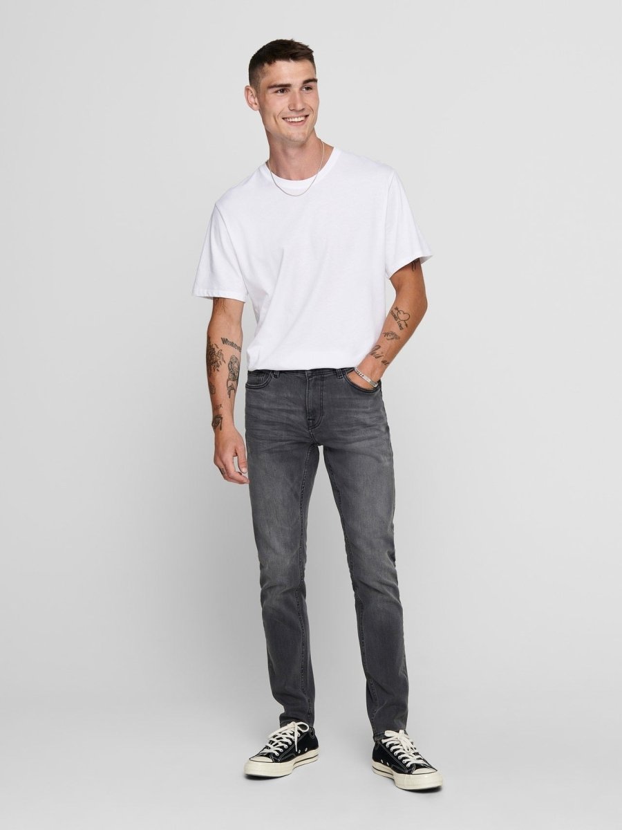 ONLY & SONS ONSWARP Low rise Skinny Fit Jeans - Smgarment's