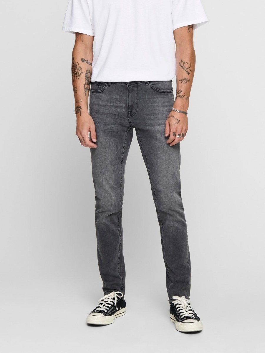 ONLY & SONS ONSWARP Low rise Skinny Fit Jeans - Smgarment's