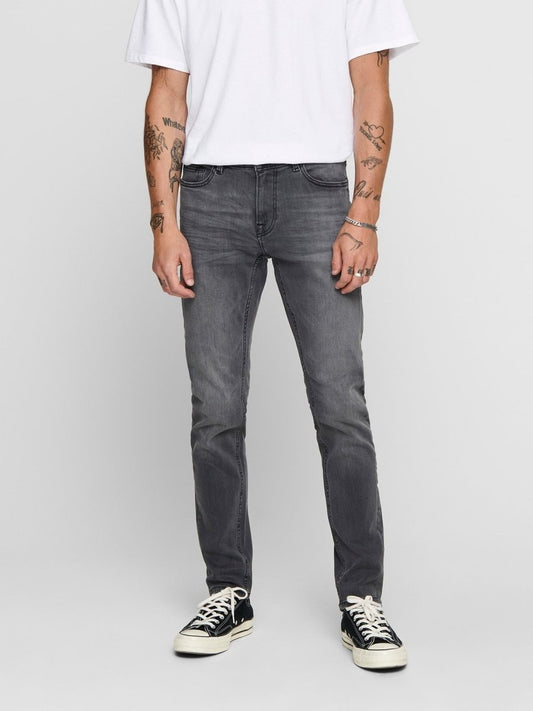 ONLY & SONS ONSWARP Low rise Skinny Fit Jeans - Smgarment's