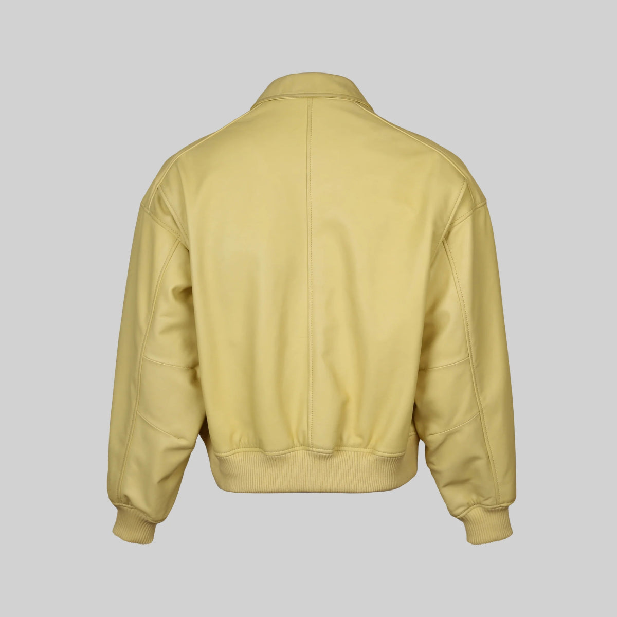 Oversized Harrington Leather Jacket - Smgarment's