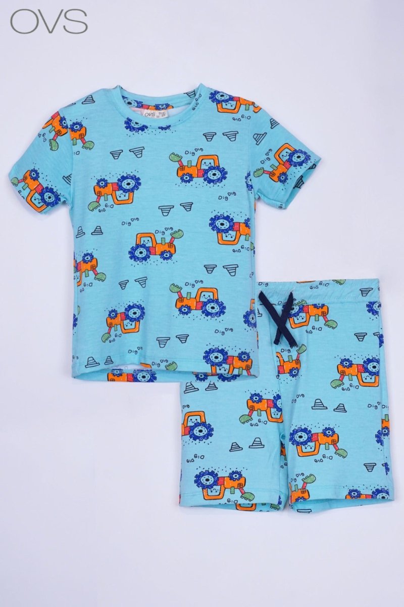 OVS Cotton jogging set with All Tractor print - Smgarment's