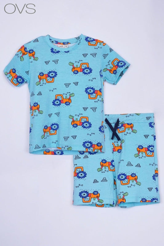 OVS Cotton jogging set with All Tractor print - Smgarment's