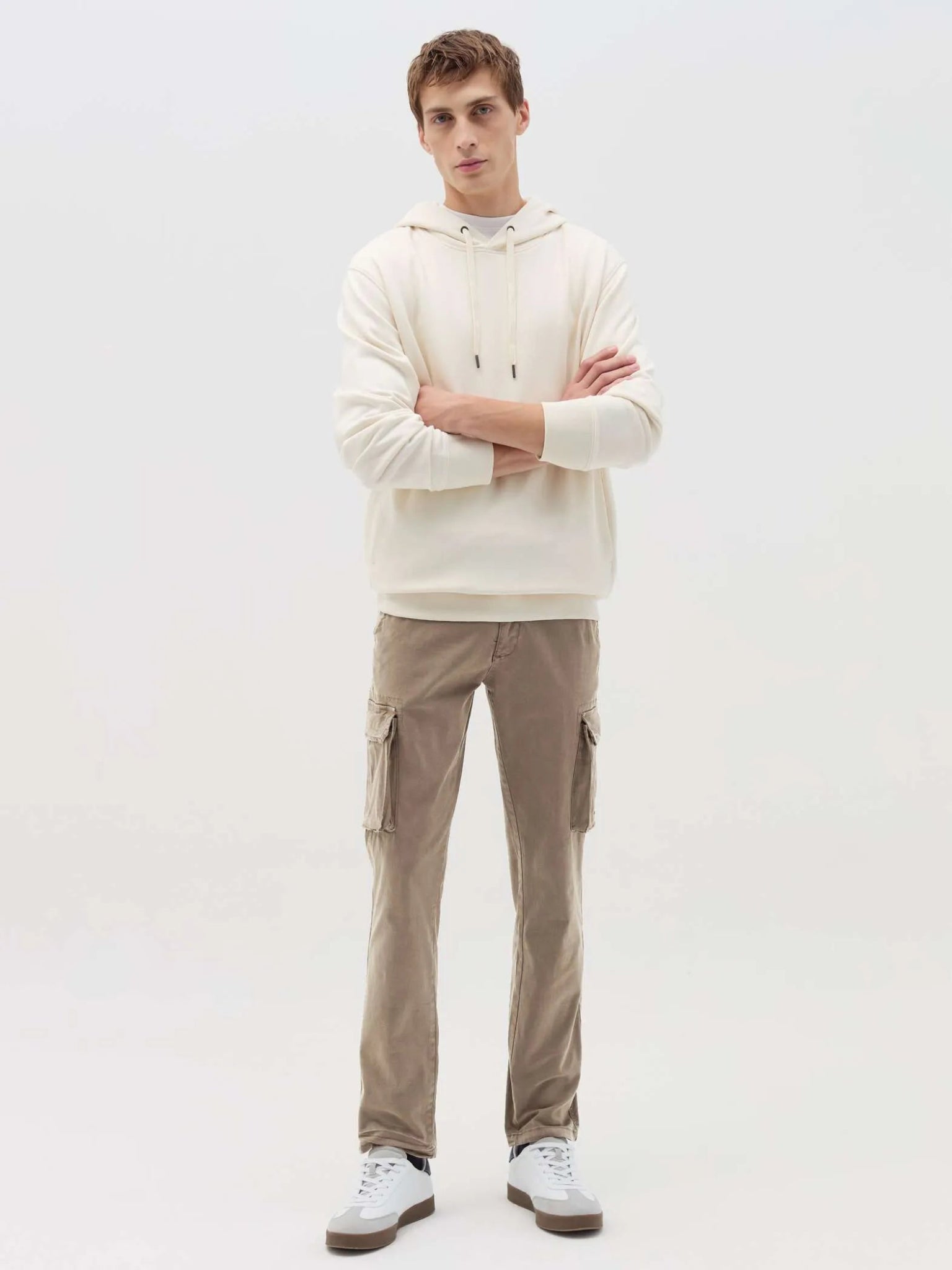OVS Stretch Cotton Twill Cargo Trousers - SMgarment's