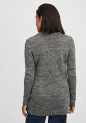 Oxmo Knit Cardigan 'Philemona' in Grey - Smgarment's