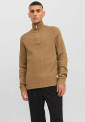 PANNEL HALF ZIP - Jumper - otter - SMgarment's