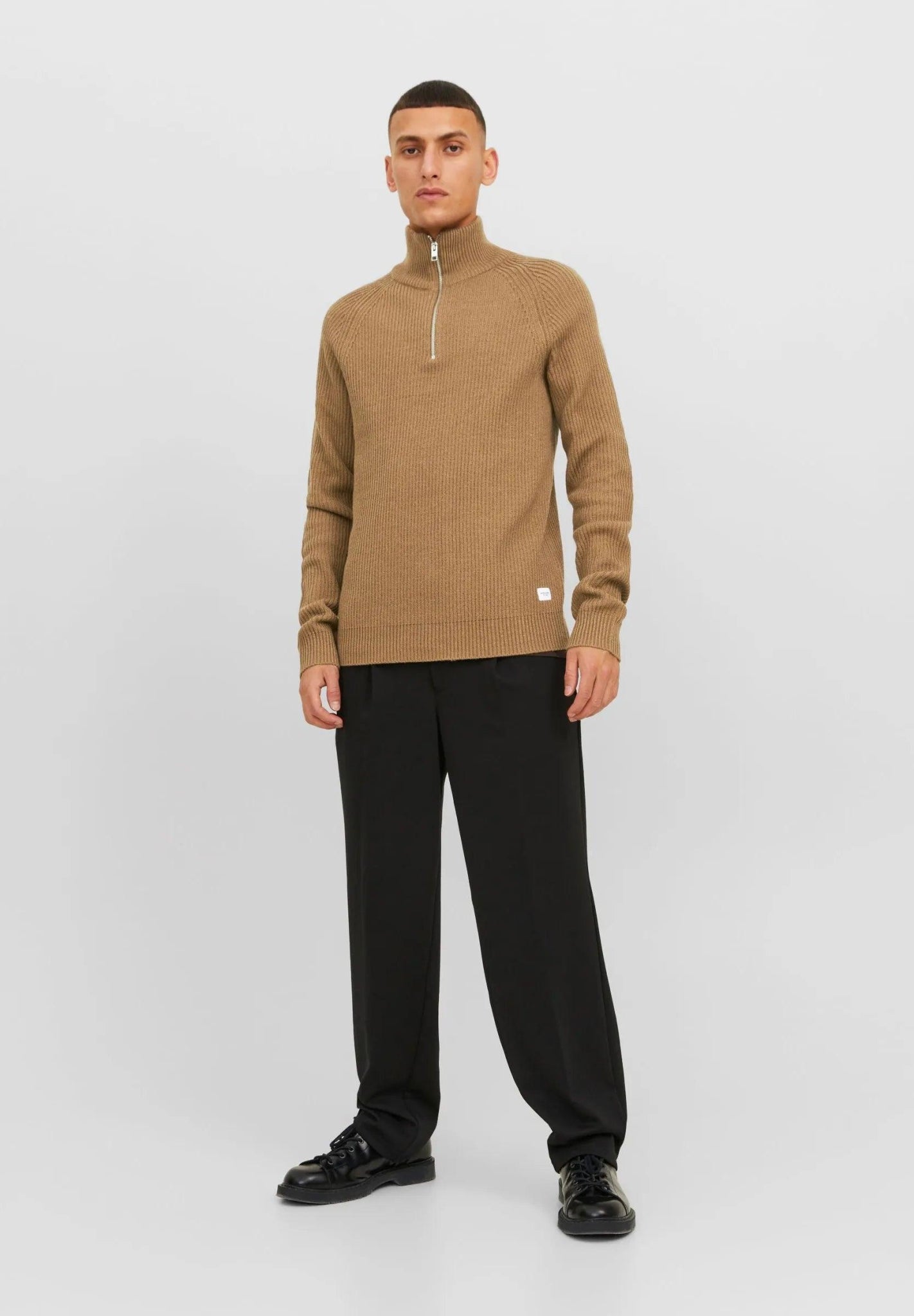 PANNEL HALF ZIP - Jumper - otter - SMgarment's