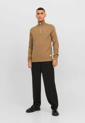 PANNEL HALF ZIP - Jumper - otter - SMgarment's