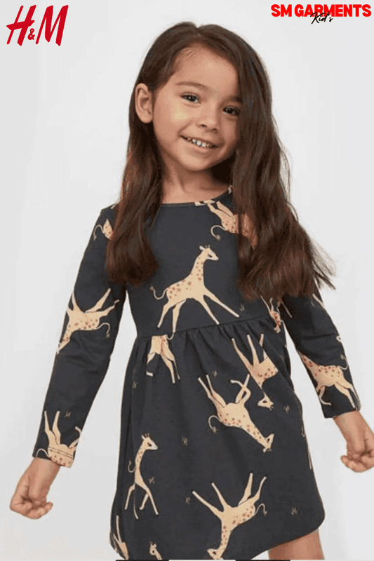 Patterned Jersey Dress - SMgarment's