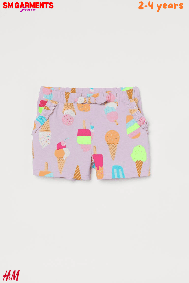 Patterned Jersey Shorts - SMgarment's