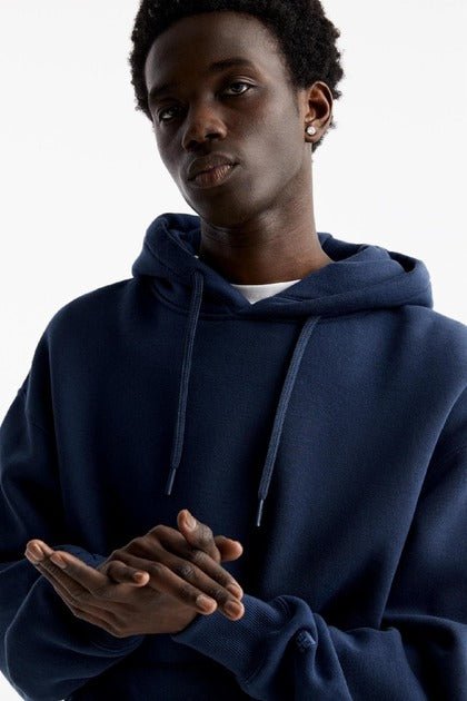 PB BASIC HOODIE NAVY BLUE - Smgarment's