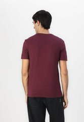 PIER ONE Classic Crew Neck Tee Deep Maroon - Smgarment's