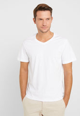 PIER ONE MEN'S Classic White Slim Fit V - Neck Tee - Smgarment's