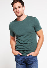 PIER ONE Men's Forest Green Crew Neck T-Shirt - Smgarment's