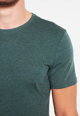 PIER ONE Men's Forest Green Crew Neck T-Shirt - Smgarment's